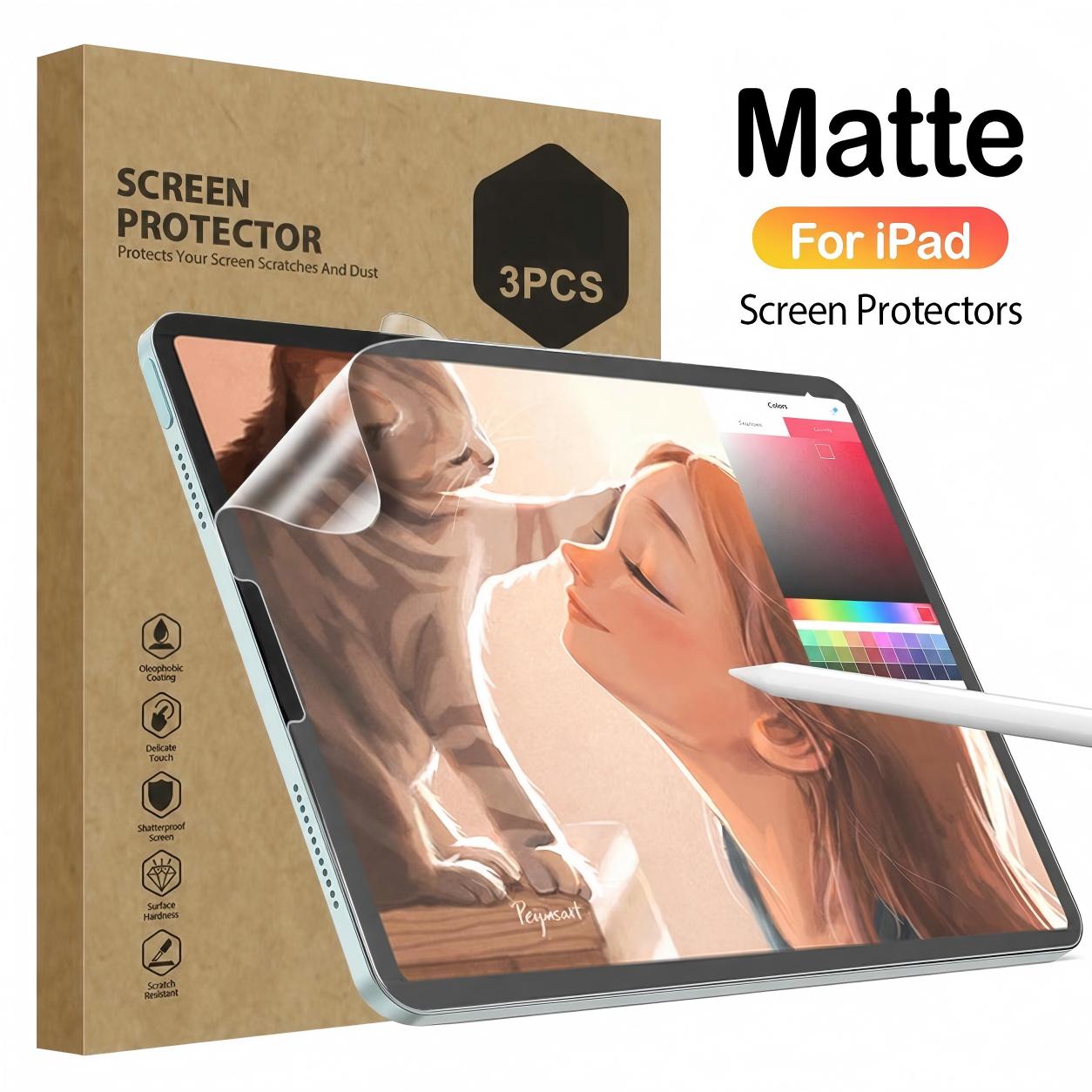 Matte Anti Glare Screen - 3PCS Paper Like Matte Screen Protector