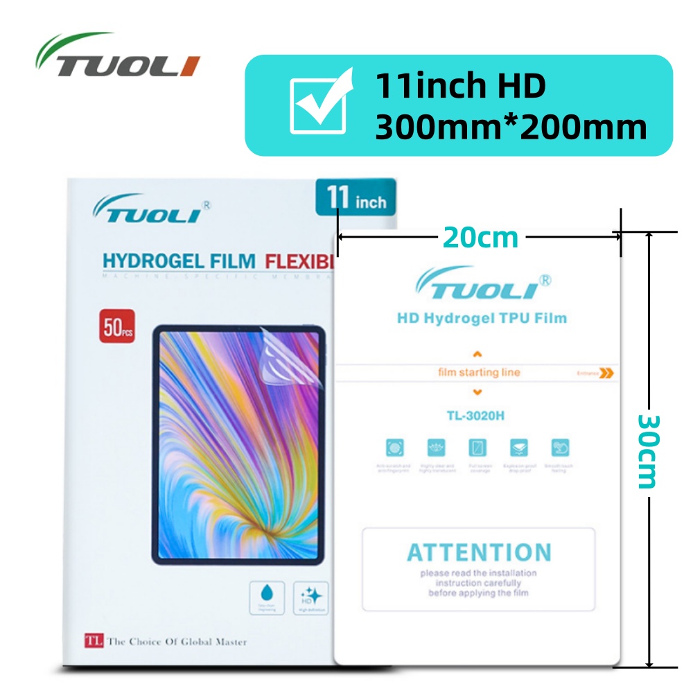 Screen Protector Cutter - TUOLI 10pcs Universal Tablets Film Hydrogel