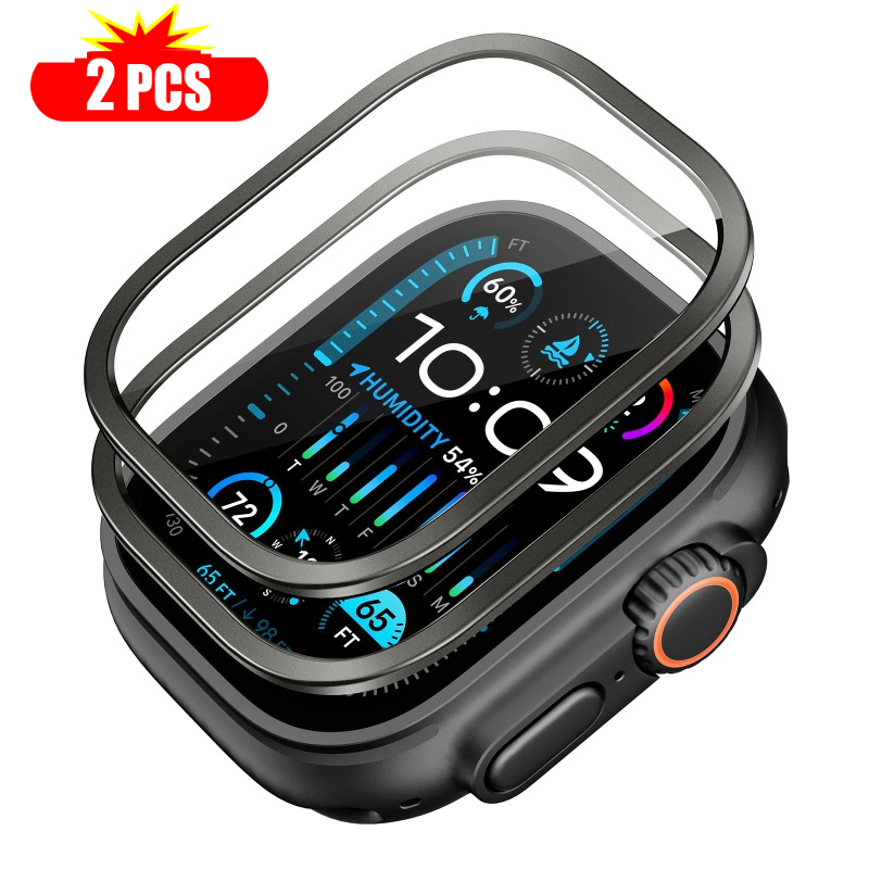 Smartwatch Screen Film - 2pcs Tempered Glass for Apple Watch