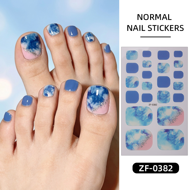 22Tips Gradient Marble Toe Nai - Full Cover Adhesive review and price