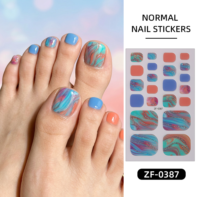 22Tips Gradient Marble Toe Nai - Full Cover Adhesive review and price