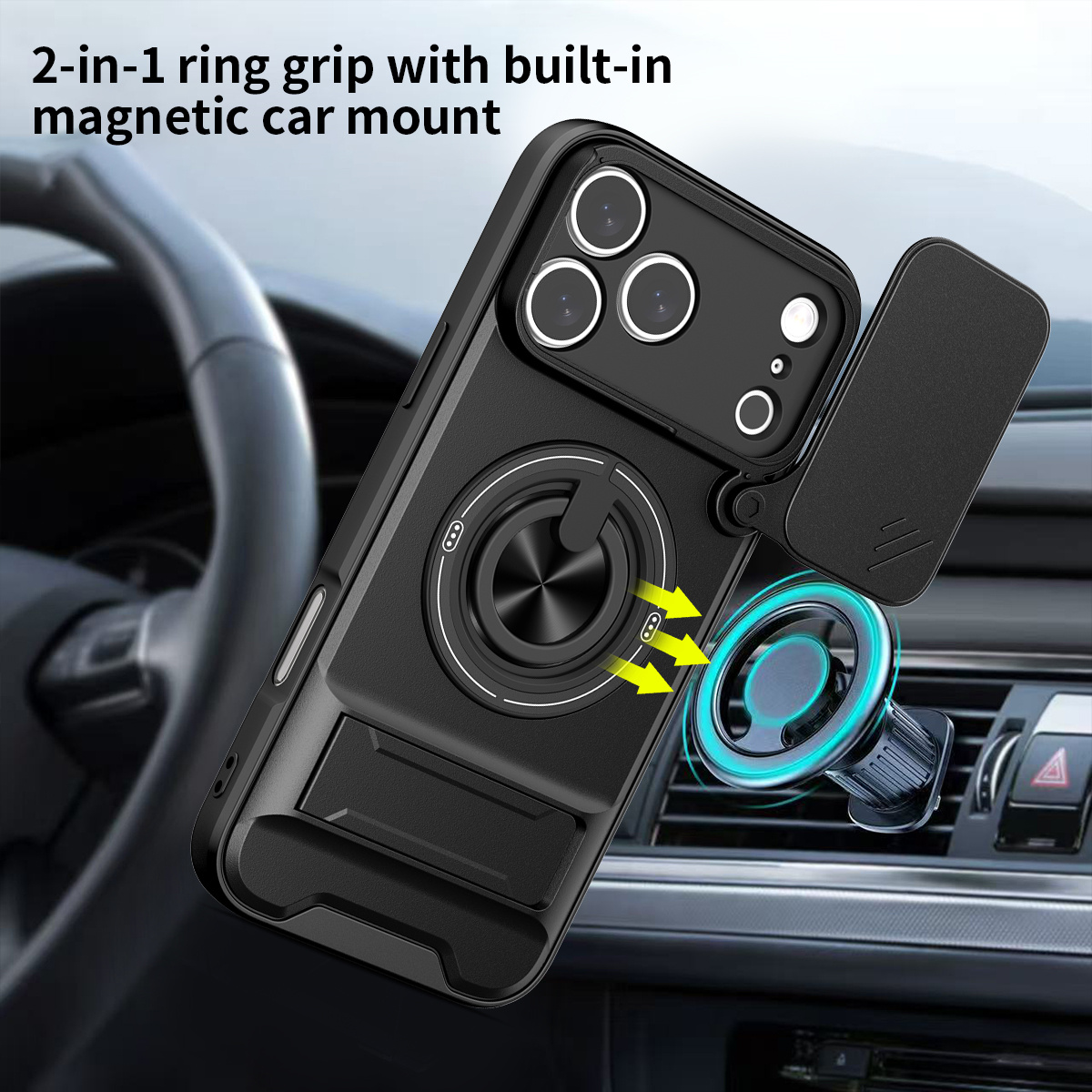 Magnetic Phone Case for IPhone - Camera Lens Protector review and price