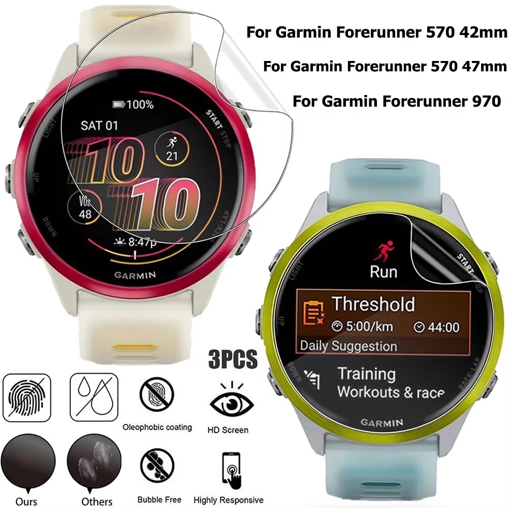 1-3Pcs Hydrogel Film For Garmi - Smartwatch Screen Film review and price