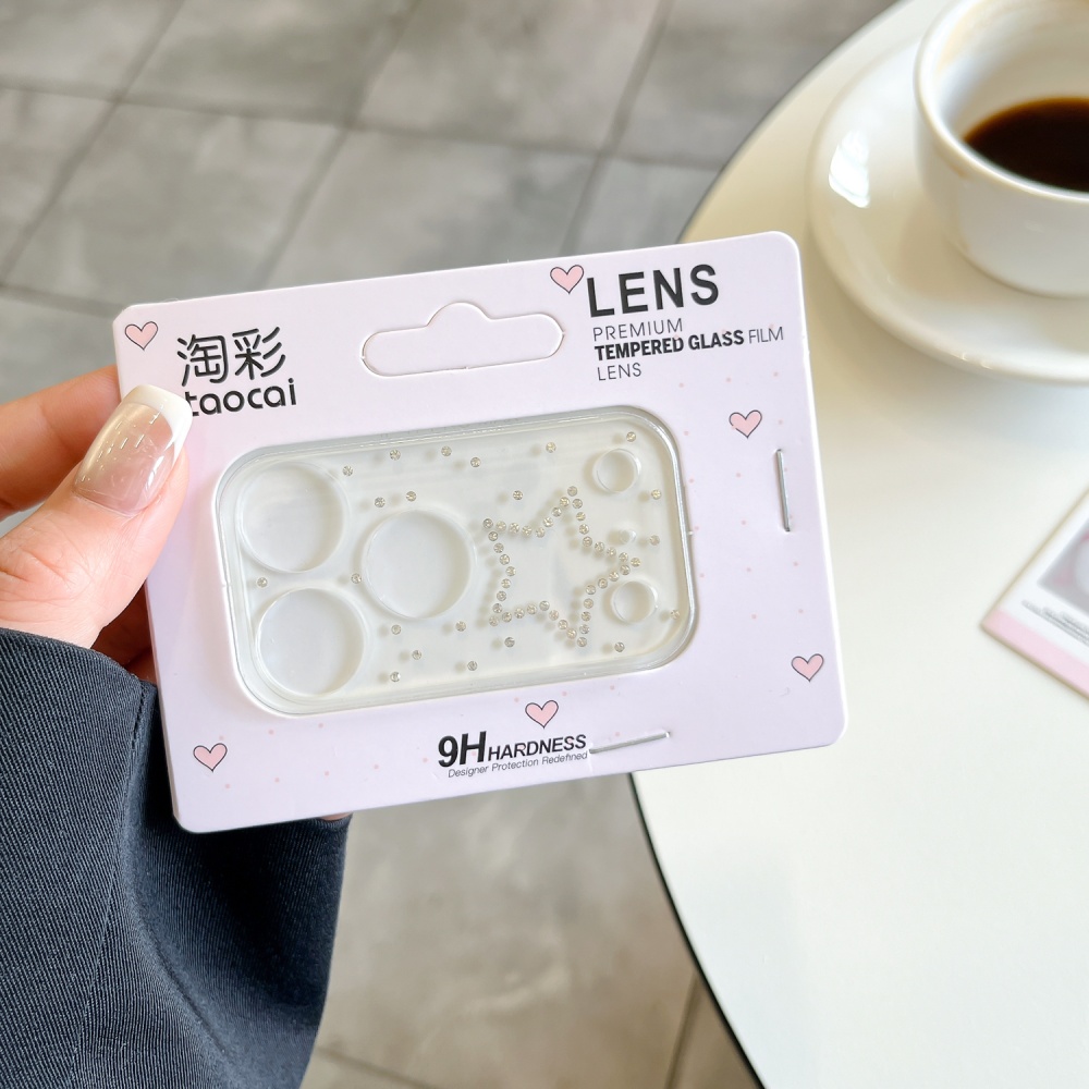 Luxuruy Diamond 3D Heart Glass - Camera Lens Protector review and price