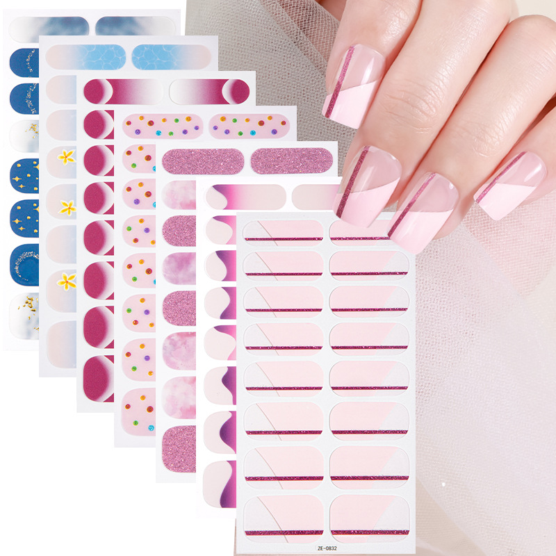 16Tips Marble Gradient Starry  - Full Cover Adhesive review and price