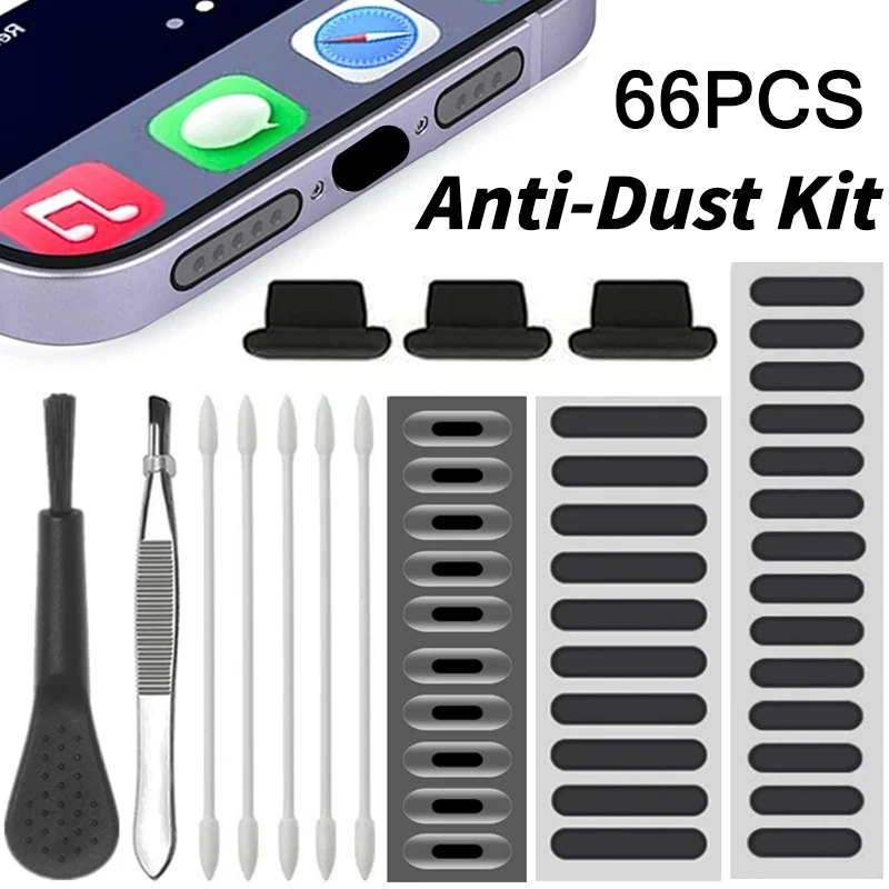 66PCS Dust Plug Phone Speaker  - Dust Removal Sticker review and price