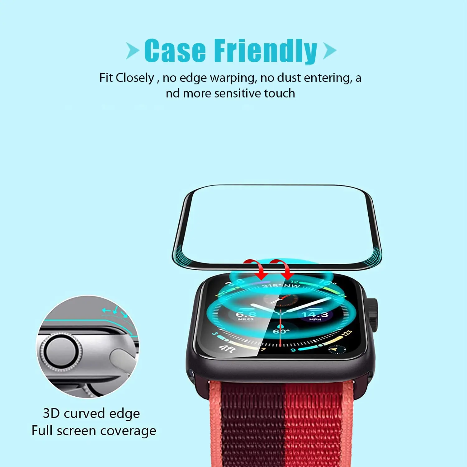 Screen Protector 3D Tempered F - Smartwatch Screen Film review and price