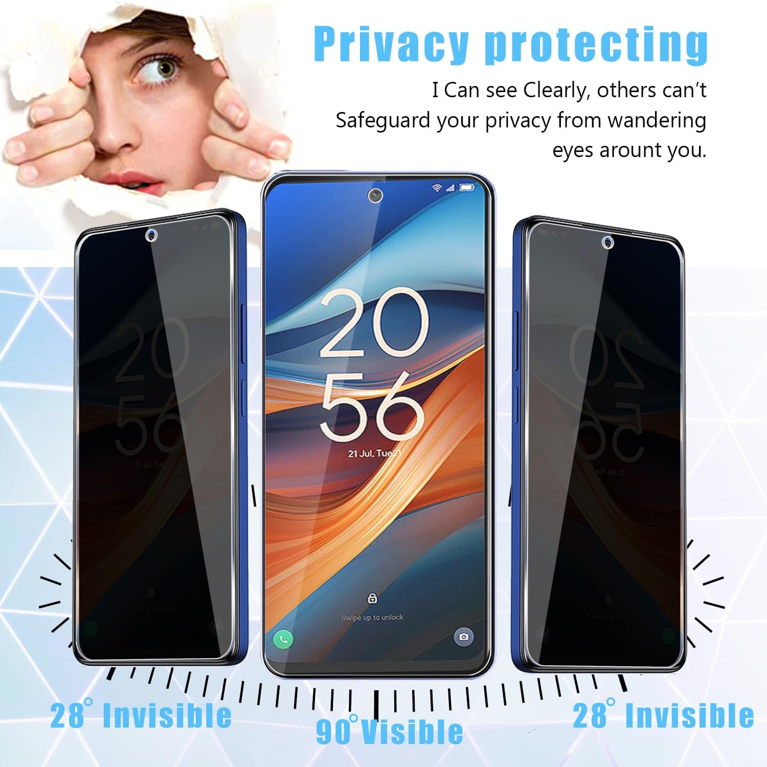 [2 Pack] Fit TCL 50 5G Privacy - Privacy Filter 2Pack review and price