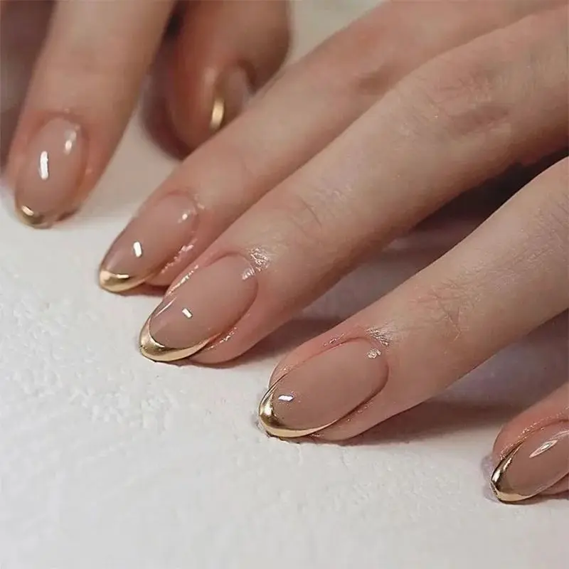 24Pcs Elegant Almond Press On  - Full Cover Adhesive review and price