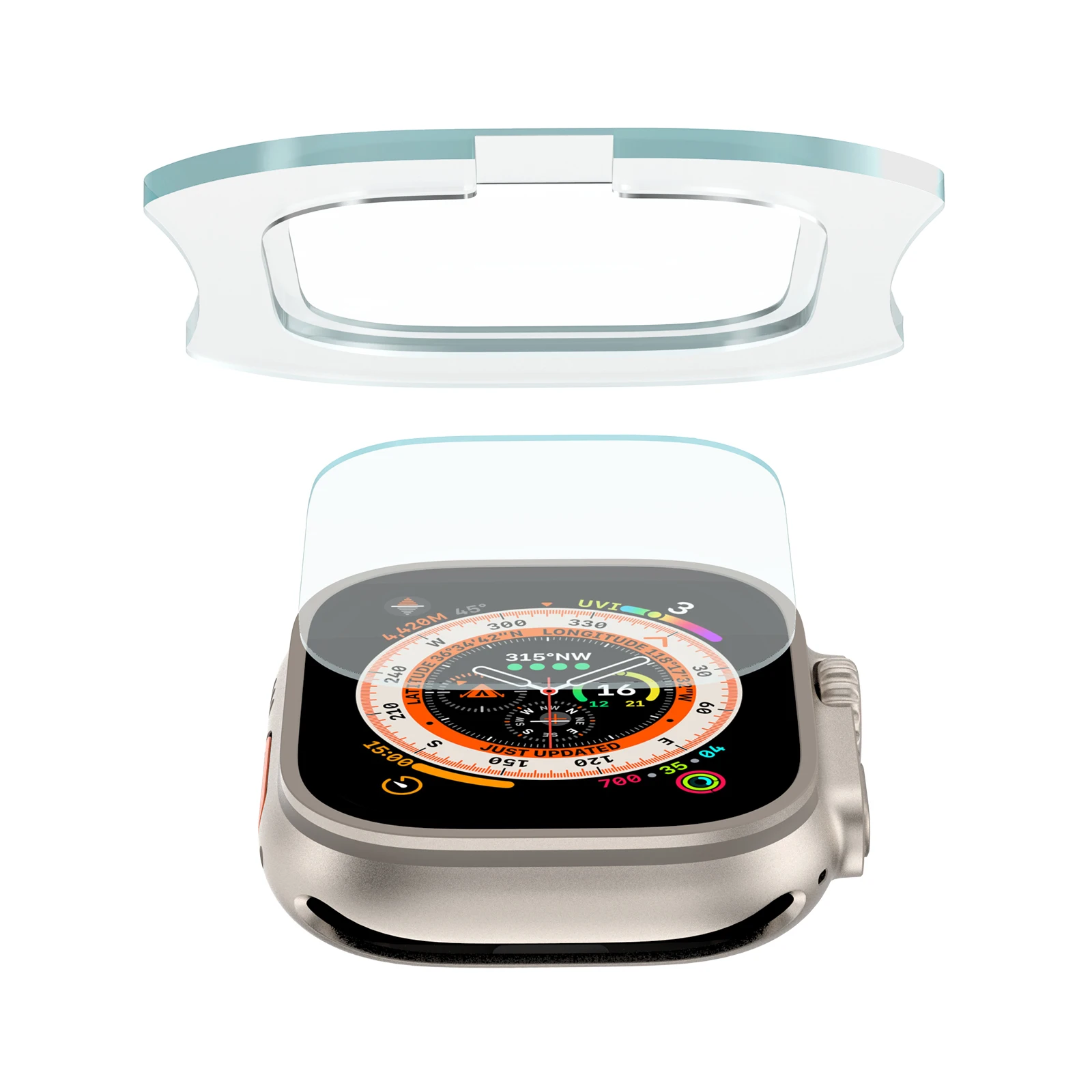 Tempered Glass for Apple Watch - Screen Alignment Tool review and price