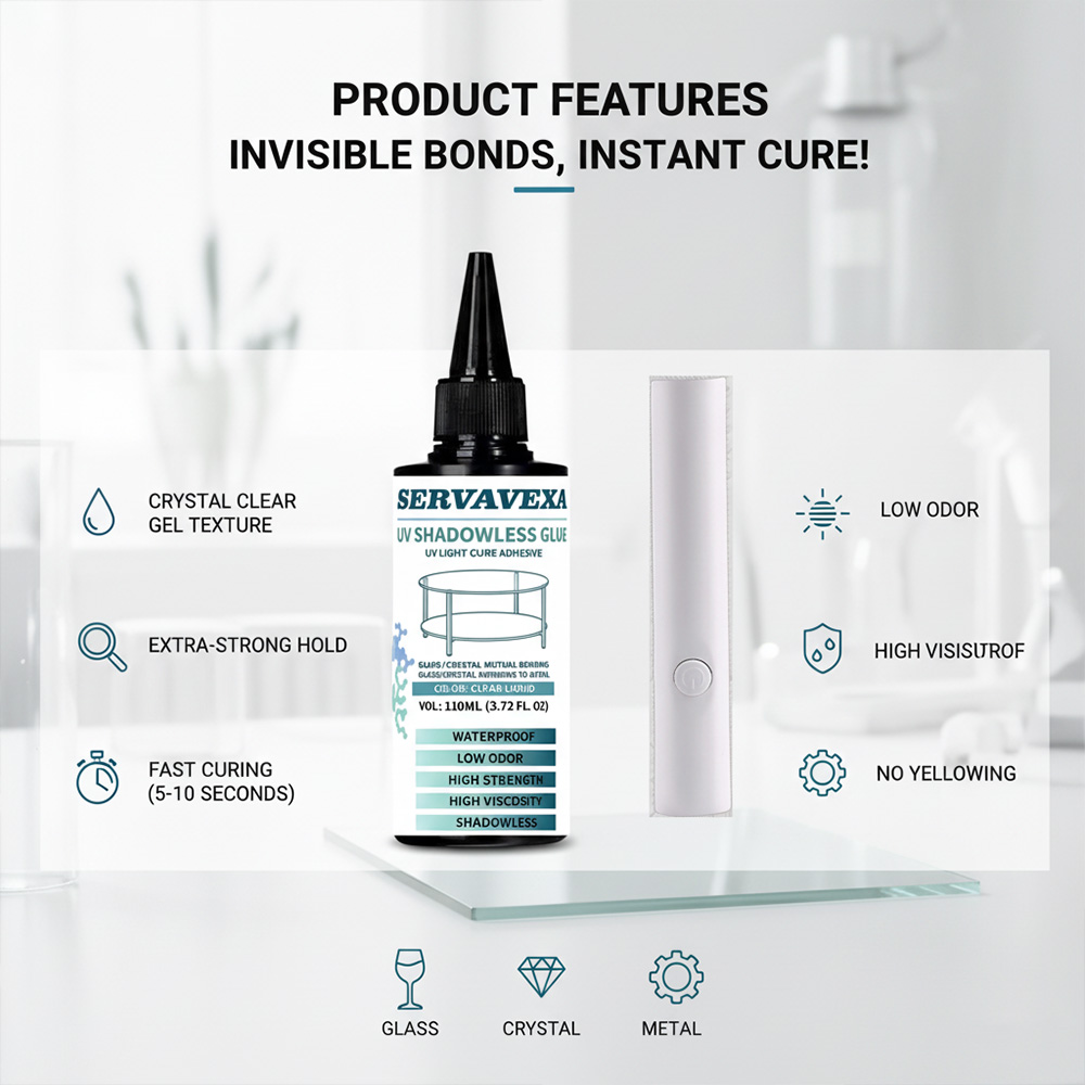 SERVAVEXA 110ml UV Light Cure  - Liquid Uv Glue Kit review and price